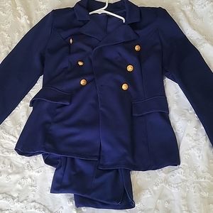 Blue Blazer & Pant Suit Set